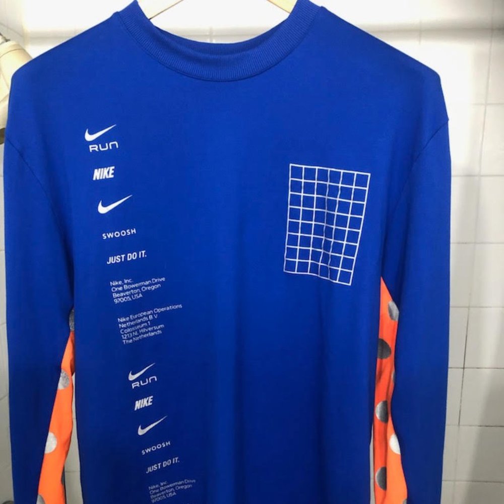 MENS NIKE RUN ATHLETIC TRAINING CREWNECK LONG SLEEVE TOP SIZE SMALL